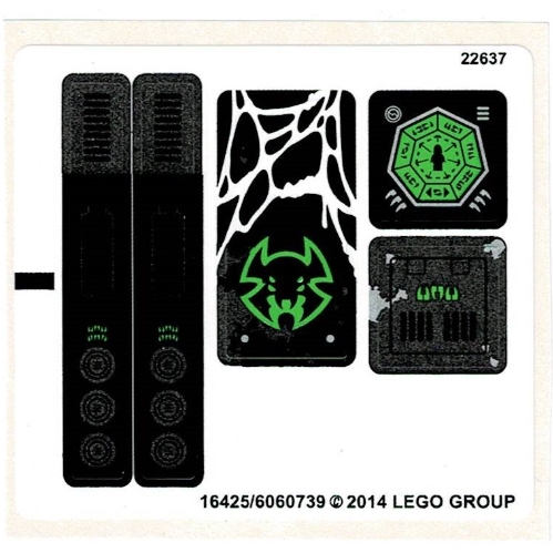 Lego Sticker Sheet for Set 70130-1 / [No Color/Any Color]