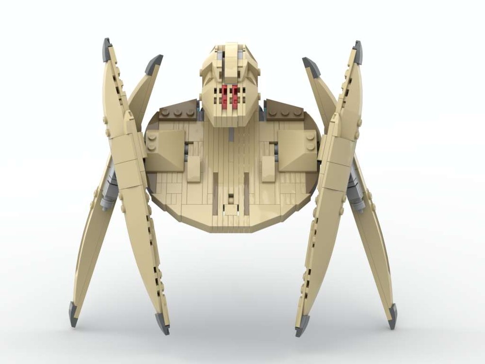 LEGO SW MOC Separatist Vulture Droid fighter (Tan)