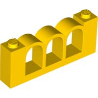 Lego Fence 1 x 6 x 2 / Yellow