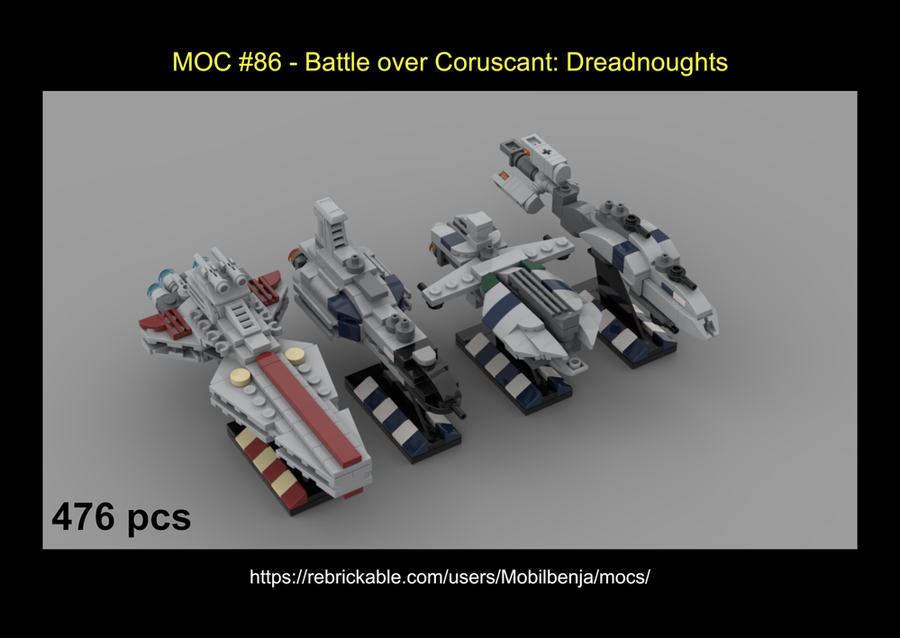 Lego Battle over Coruscant: Dreadnoughts