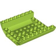 Lego Brick Curved Inverted 8 x 8 x 2 Double / Lime