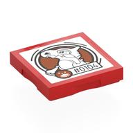 Lego Tile Special 2 x 2 with SMART Tag with '#0104' Cubone Print / Red