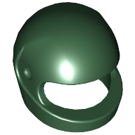 Lego Helmet, Standard / Dark Green