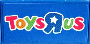 Lego Tile 2 x 4 with Toys "R" Us Logo Pattern (Sticker) - Set 7848 / Blue