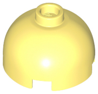 Lego Brick, Round 2 x 2 Dome Top / Bright Light Yellow