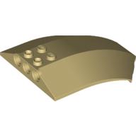 Lego Windscreen 8 x 6 x 2 Curved / Tan