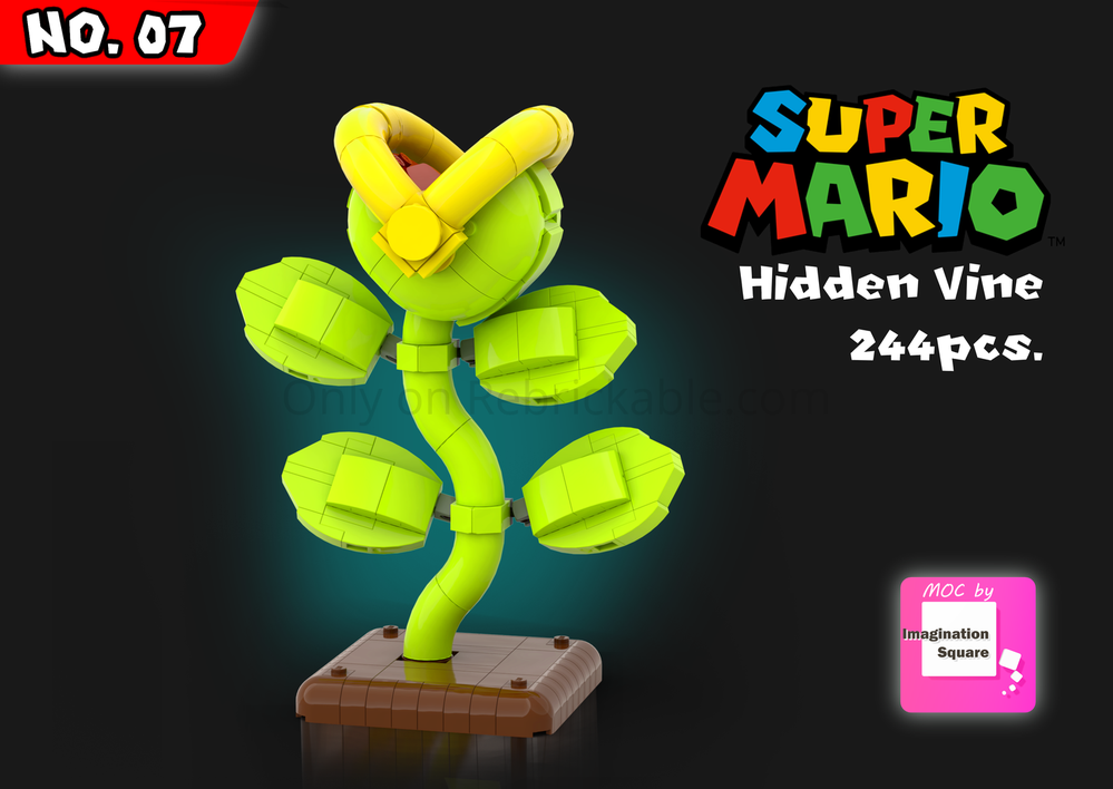 Lego Hidden Vine desk ornament - Display Figure - Super Mario Bros.