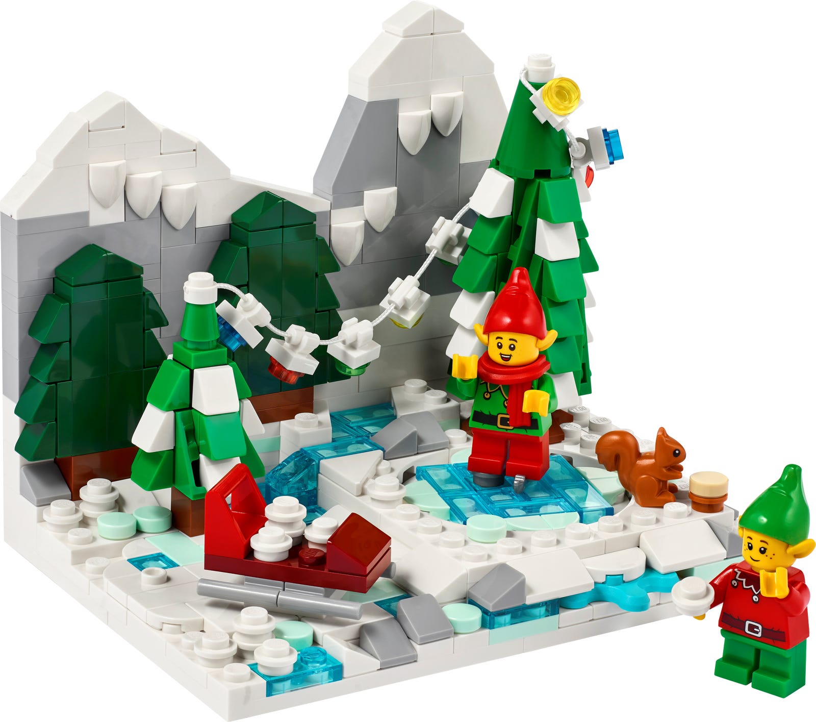 Lego Winter Elves Scene