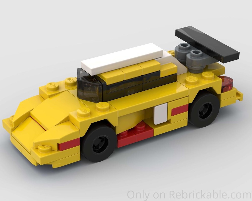 Lego Mosler Raptor GT1 Racing Car - Half Speed Champions Scale