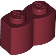 Lego Brick Special 1 x 2 Palisade [aka Log] / Dark Red