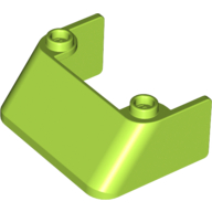 Lego Windscreen 3 x 4 x 1 1/3 with 2 Studs on Top / Lime