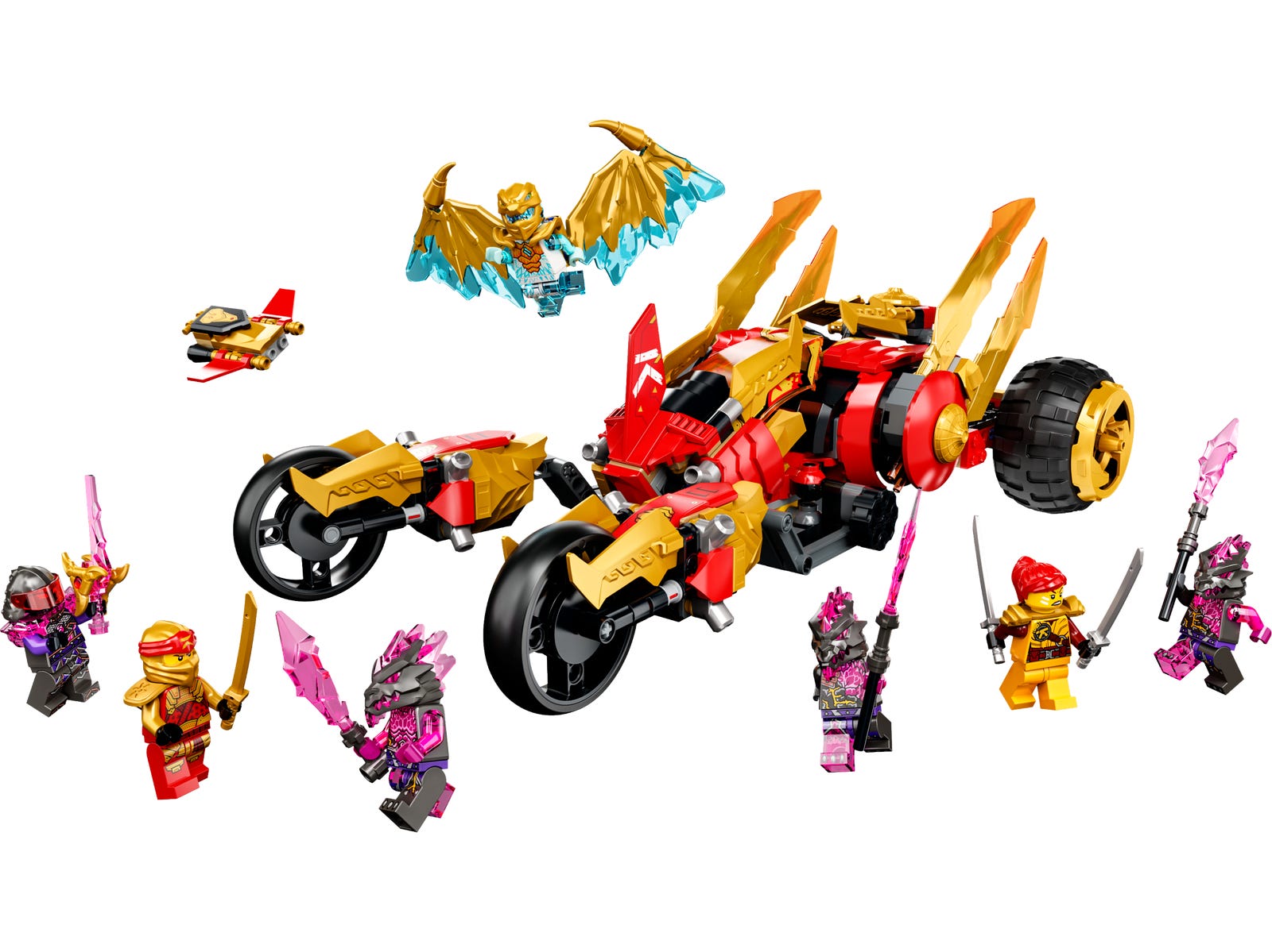 Lego Kai's Golden Dragon Raider