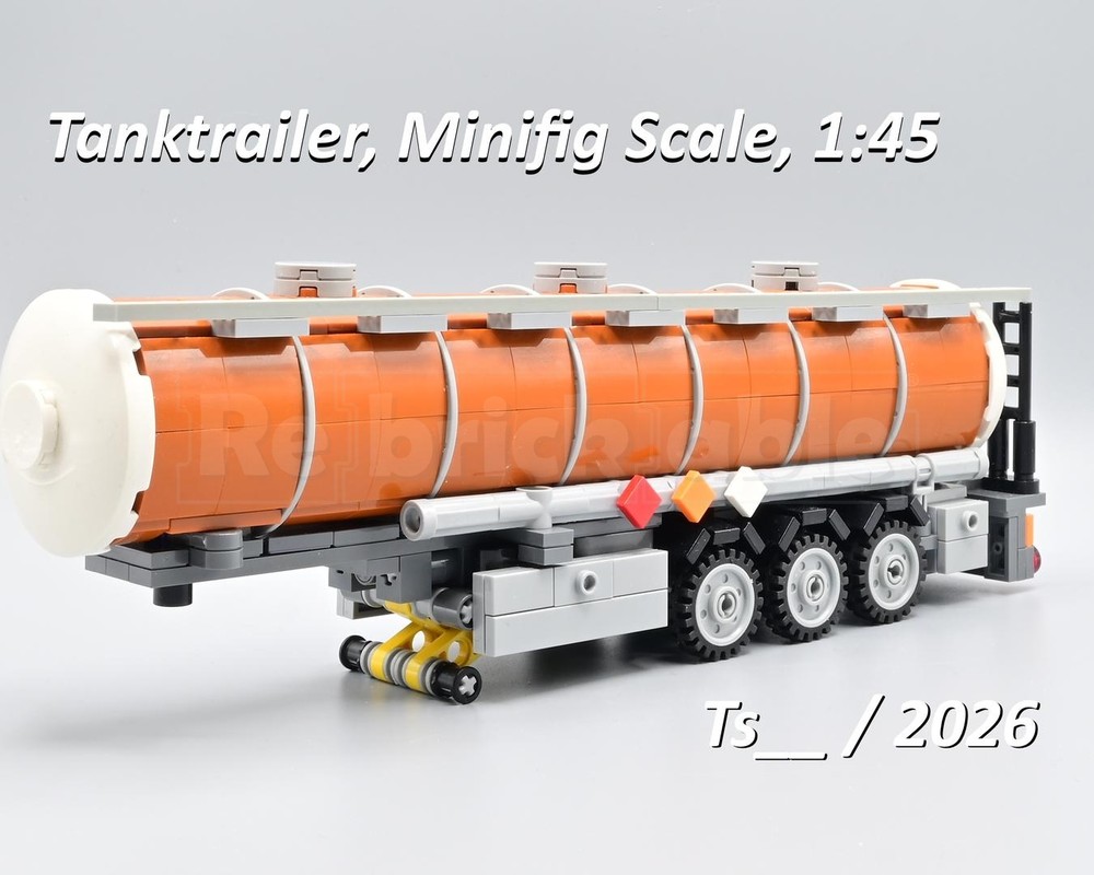 Lego Tanktrailer "Dark Orange"