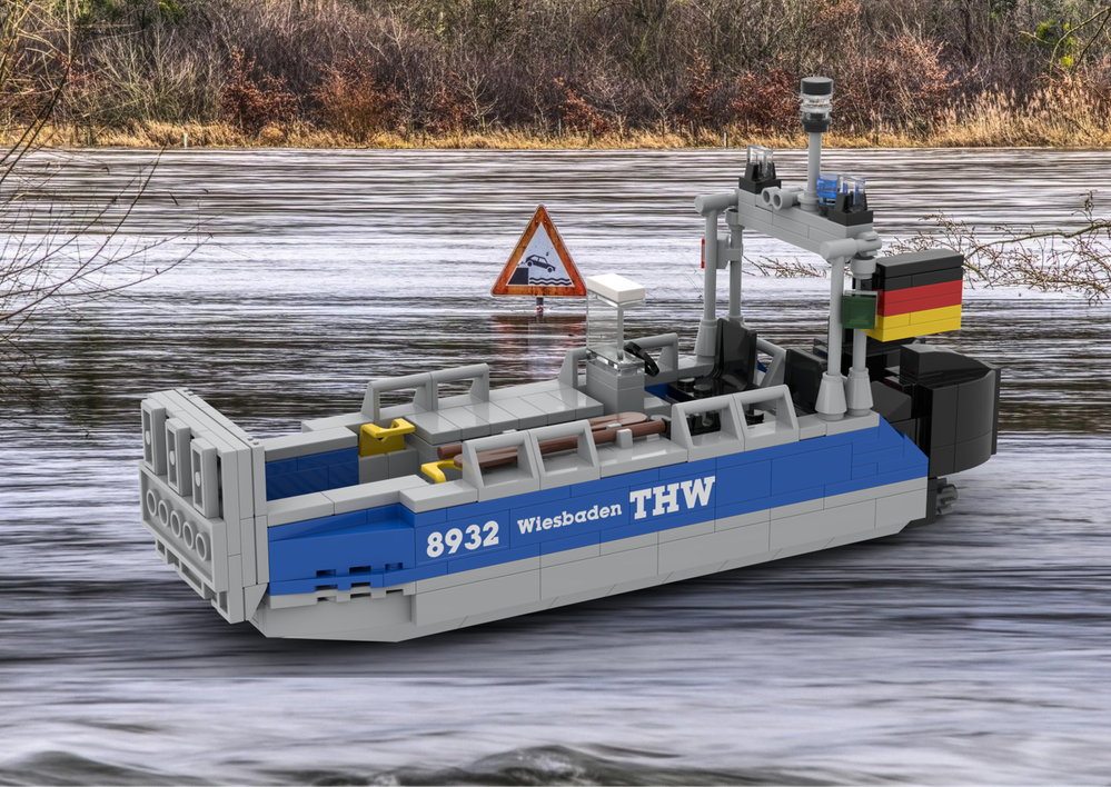 Lego THW Boat Mzab "Condor" (Faster Cat 650)