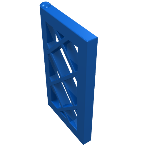 Lego Window 1 x 2 x 3 Pane Latticed / Blue