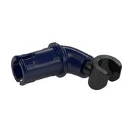 Lego Arm, with Pin, Black Hand [Plain] / Dark Blue