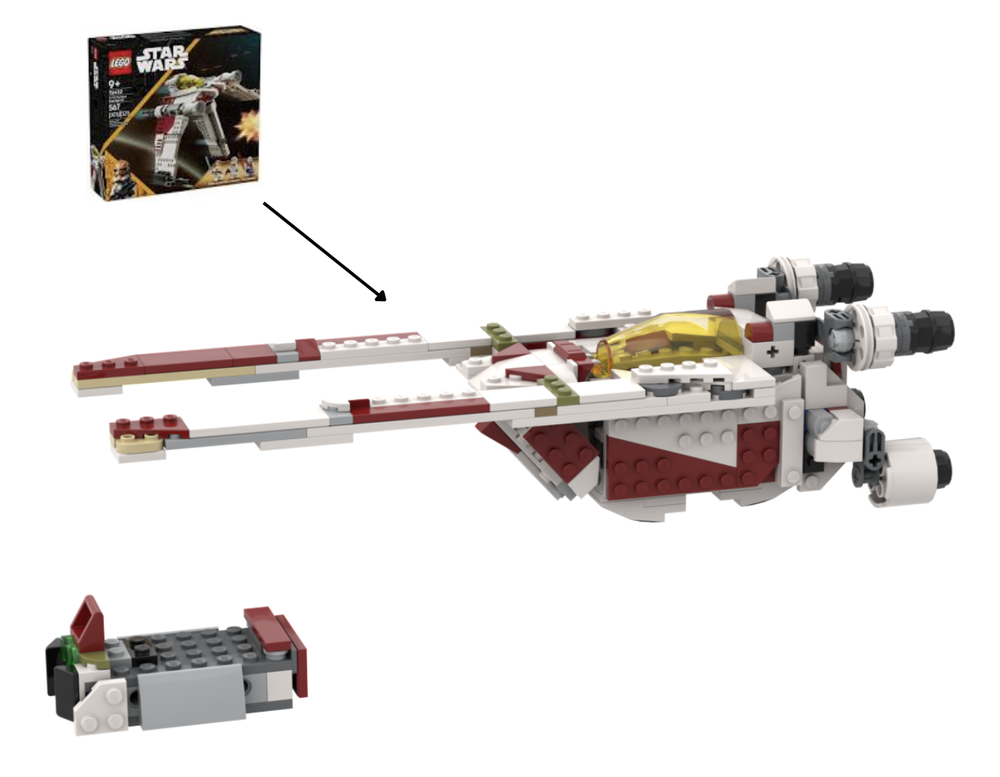 Lego U Wing+Rebel Transport-75432 Alt