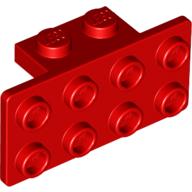 Lego Bracket 1 x 2 - 2 x 4 / Red