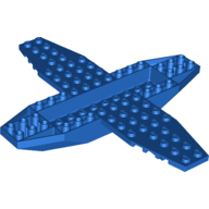Lego Plane, Bottom 18 x 16 x 1 x 1 1/3 / Blue