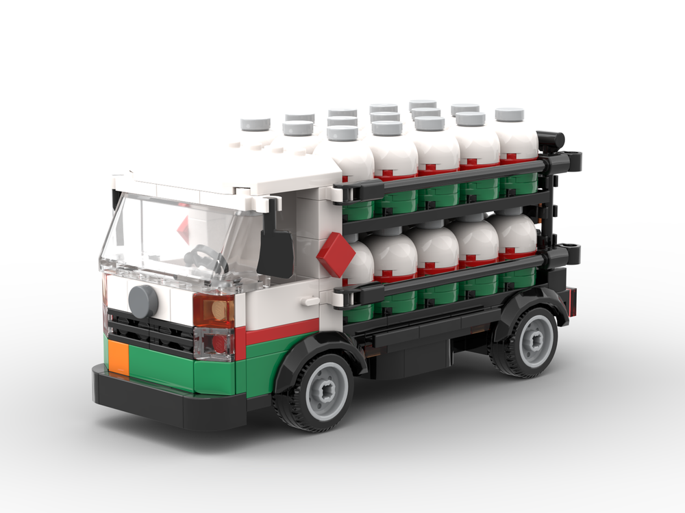 Lego Home Gas Delivery Truck - Minifigure Scale | Octan