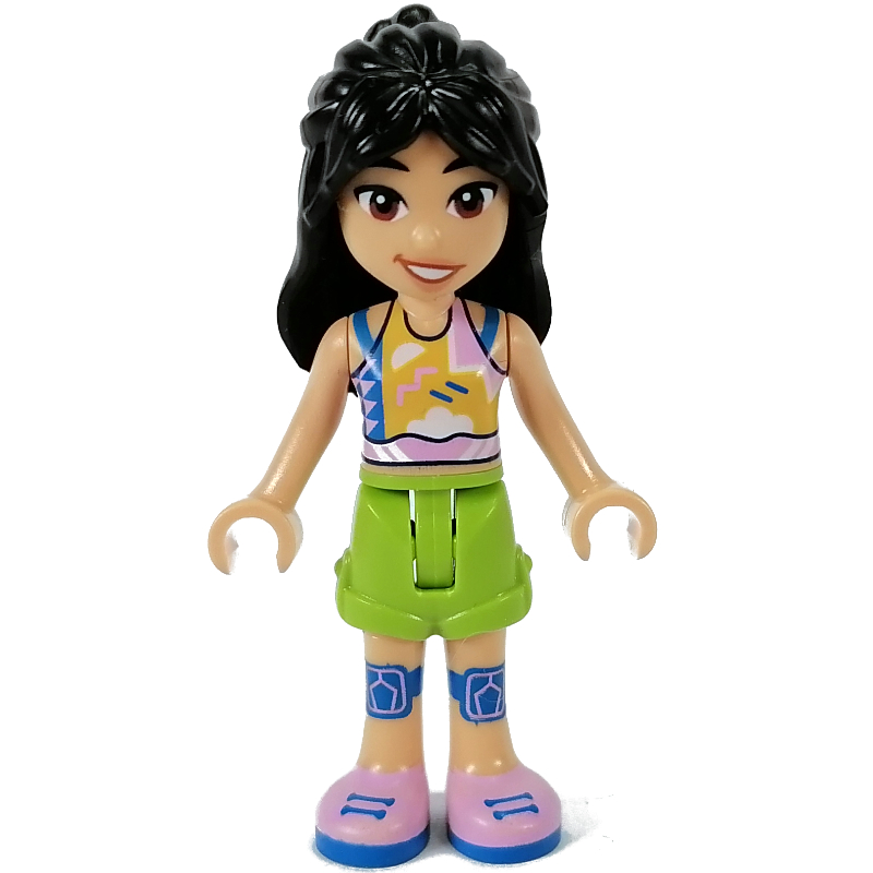 Lego Liann - White Top, Lime Pants