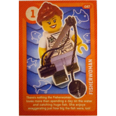 Lego Trading Card, Create the World Living Amazingly - Fisherwoman / [No Color/Any Color]