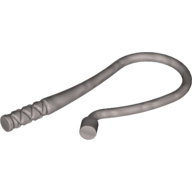 Lego Equipment Whip - Bent / Flat Silver
