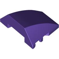 Lego Brick Wedged, Curved 4 x 3 No Studs [Plain] / Dark Purple