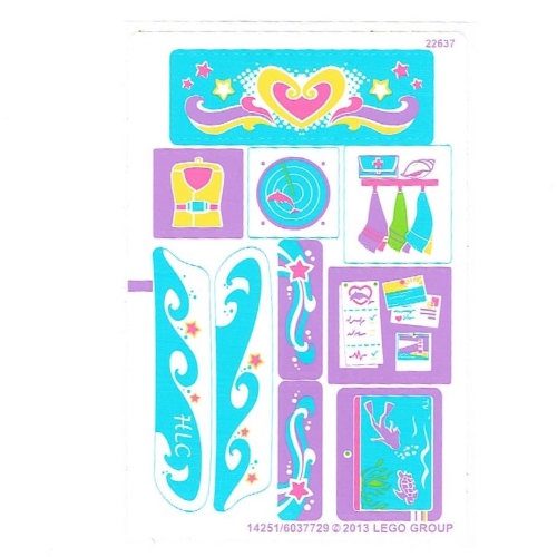 Lego Sticker Sheet for Set 41015-1
