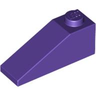 Lego Brick Sloped 33° 3 x 1 / Dark Purple