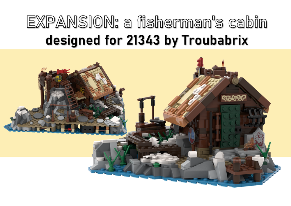 Lego 21343 expansion - a fisherman's cabin