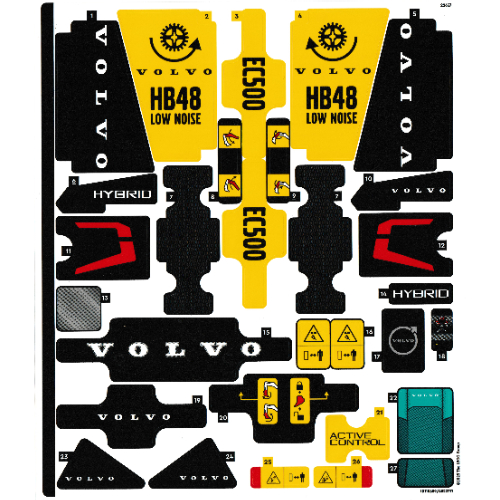 Lego Sticker Sheet for Set 42215-1 / [No Color/Any Color]
