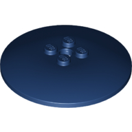 Lego Dish 6 x 6 Inverted (Radar) with Solid Studs / Dark Blue