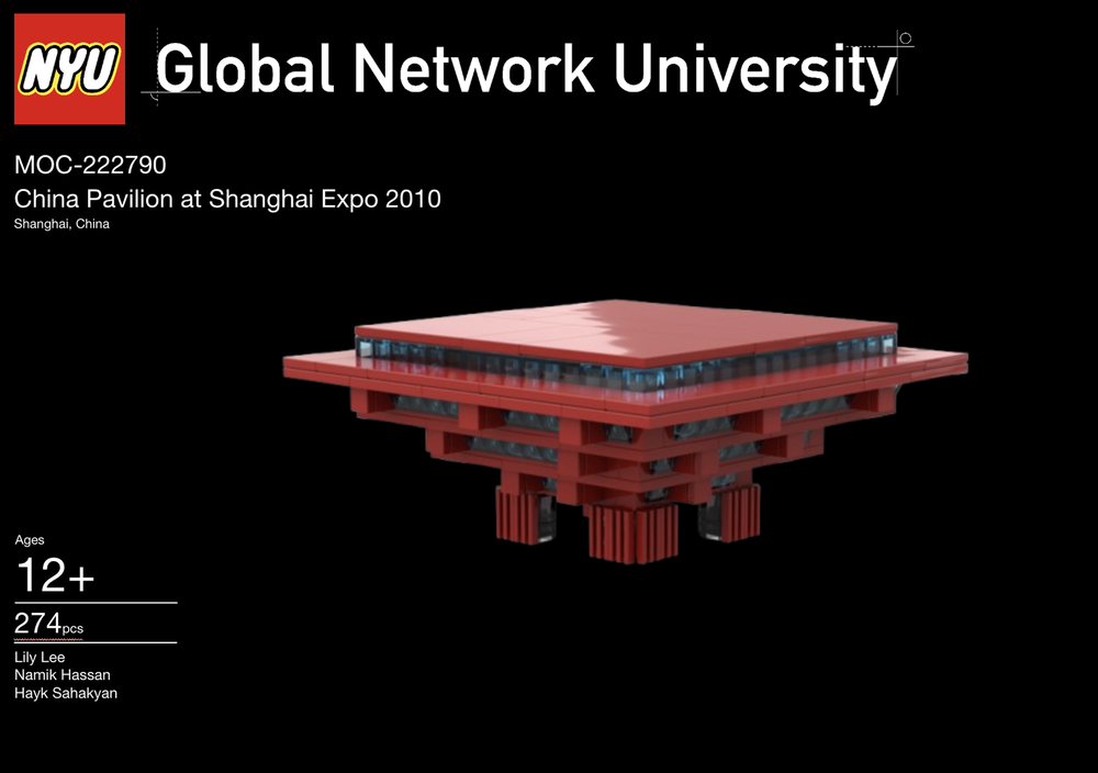 Lego China Pavilion 1:1000 scale