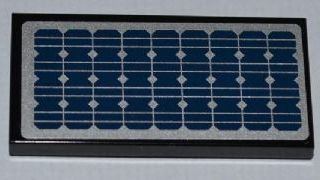 Lego Tile 2 x 4 with Solar Panel Pattern (Sticker) - Set 8403