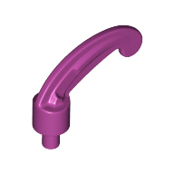 Lego Headwear Accessory Plume / Feather Small with Pin / Magenta