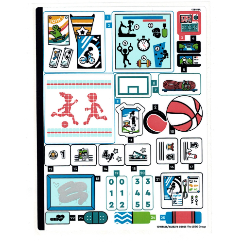 Lego Sticker Sheet for Set 41744-1