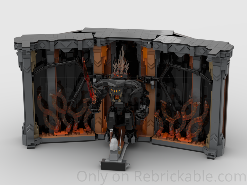 Lego 10367 Balrog Book Nook - IMPROVED Deluxe