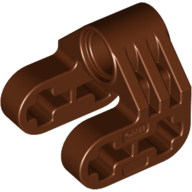 Lego Technic Axle and Pin Connector Perpendicular Split / Reddish Brown