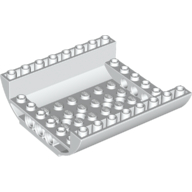 Lego Brick Curved Inverted 8 x 8 x 2 Double / White
