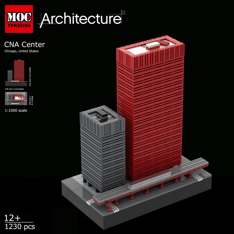 Lego CNA Center (1:1000 scale)