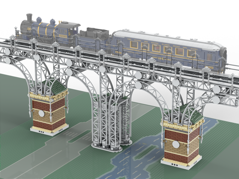 Lego Coaster Track Railroad Bridge