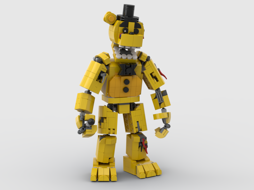 Lego Withered golden Freddy