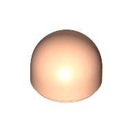 Lego Dome 1 x 1 x 2/3 / Light Nougat