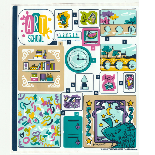 Lego Sticker Sheet for Set 41711-1