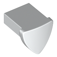 Lego Animal Body Part, Dog Ear, Plate Special 1 x 1 / White
