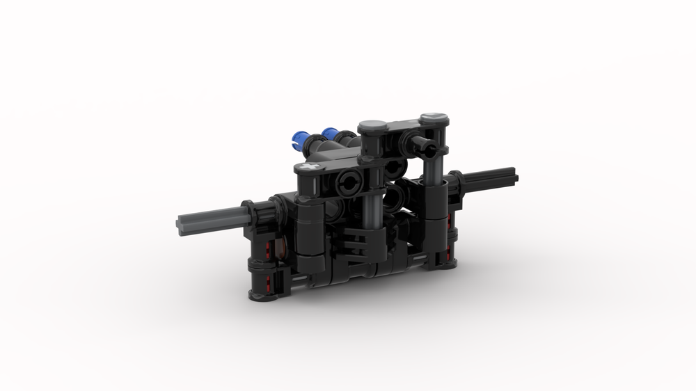 Lego adapter to fit my self steerer to CB´s scania