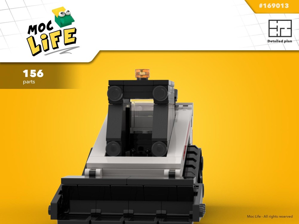 Lego Bobcat tracks skid steer