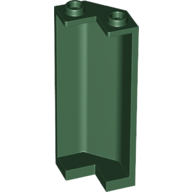 Lego Panel 2 x 2 x 5 Corner / Dark Green