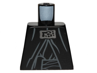 Lego Torso SW Sith Robe with Silver Neck Adornment, Belt Tied on Right Pattern (Palpatine) / Black